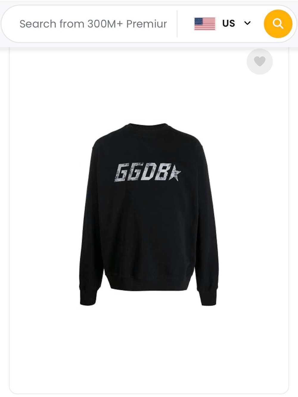 Golden Goose Black Logo Cotton Crewneck Sweater small